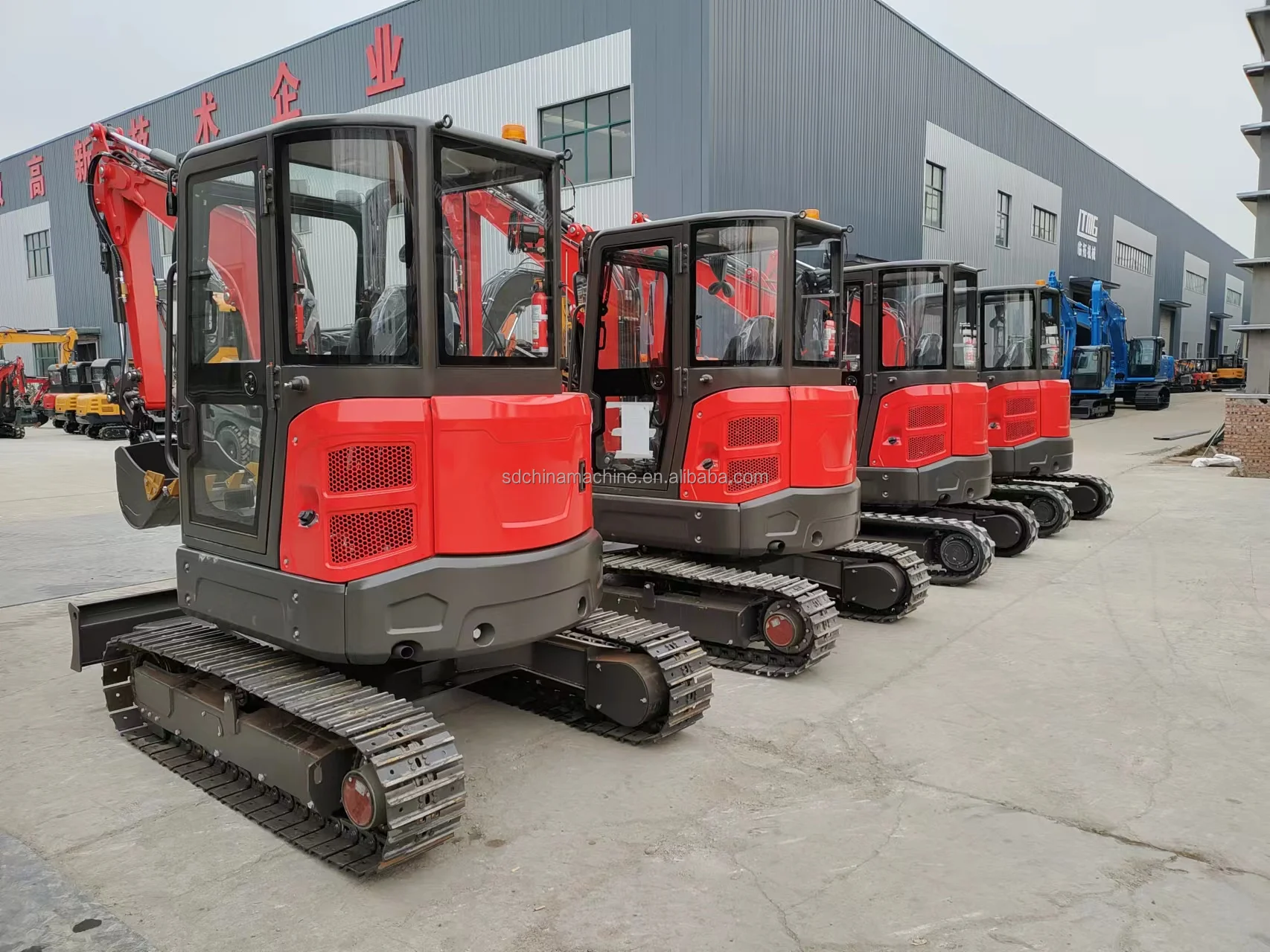 Mini Excavator 3.5 ton 4ton Mini Digger Excavator With EUROV/EPA Famous D1703 Engine