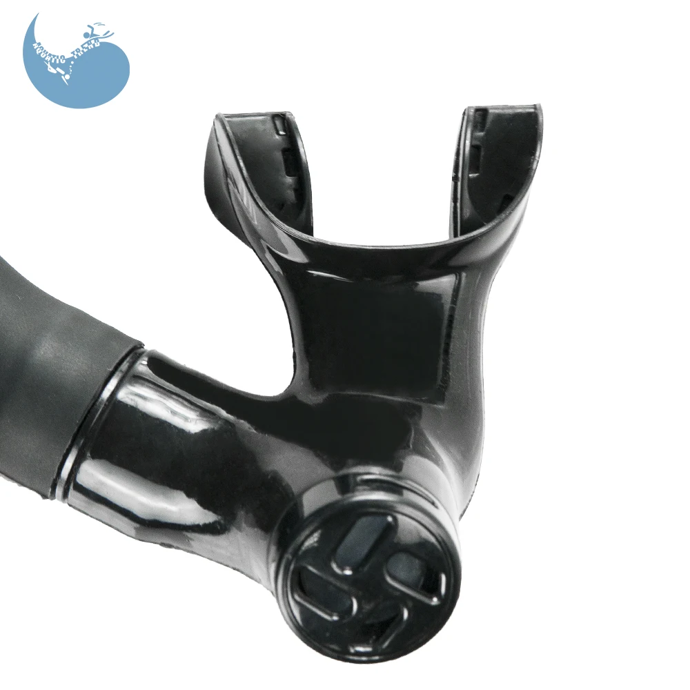 2020 new top quality silicone swim snorkel two purge valves snorkel freediving snorkel