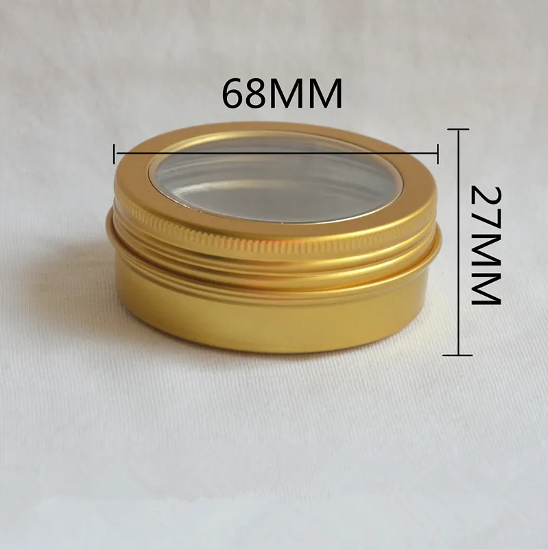 Rose gold black white pink 5g 10g 15g 30g 50/120g 2oz 3oz 5oz tin cans aluminum candle jars lip balm container metal cans