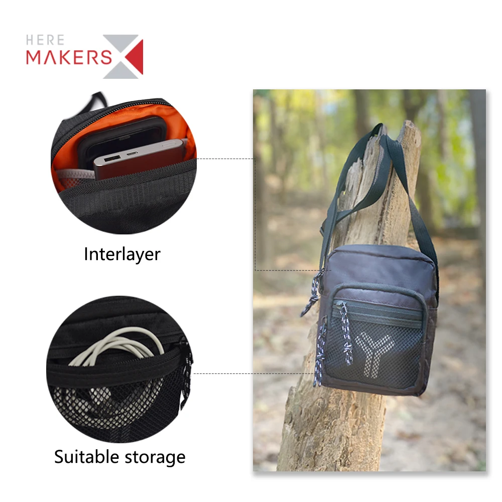 High quality lightweight waterproof black messenger bags Borsa a tracolla ladies shoulder bag
