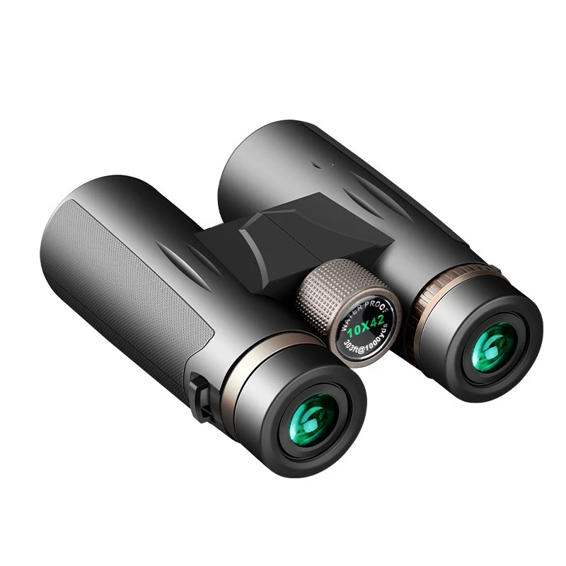 10X42 Portable BAK4 Prism Binoculars Telescope for Birdwatching  Waterproof Long Range Binoculars Telescope for Outdoor Hunting