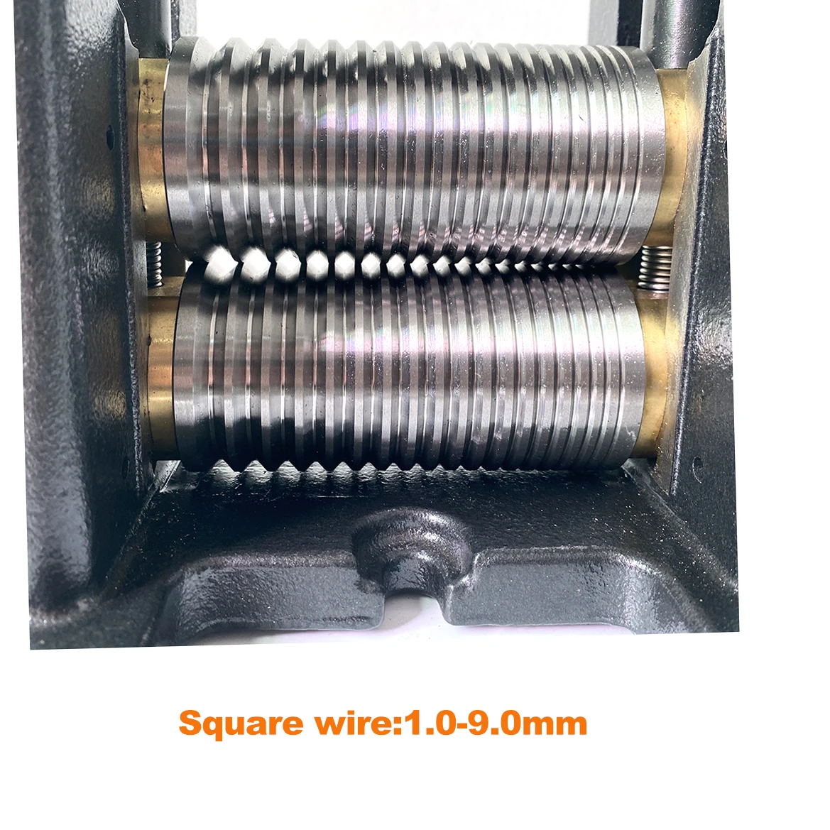 Jewelry Wire Square Rolling Mill Rolls Square Pattern Wire Roller Manual Combination Rolling Mill with Gear Jewelry Rolling Mill