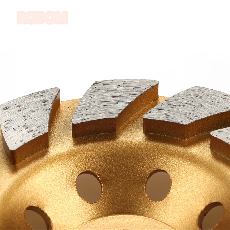 
RODOM 100mm 4.5in Single Turbo Row Diamond Grinding Wheel with 22.23mm Arbor 