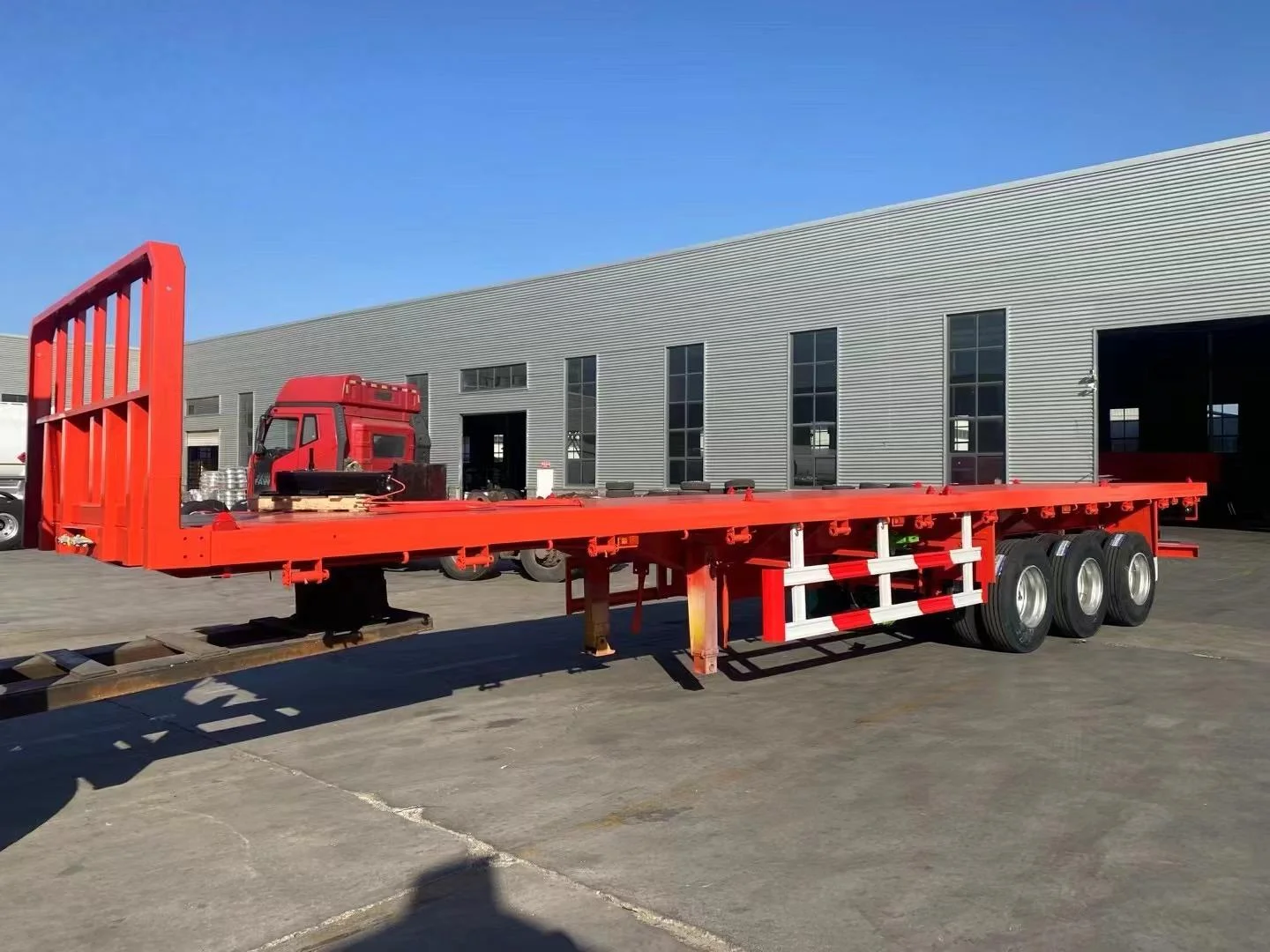 Best Price 30 40 50 Ton 2 3 4 Axles 48 Ft 40 Ft 20 Ft Flatbed Trailer for Sale