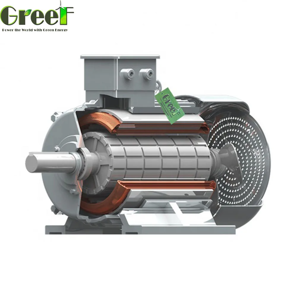 100 kw Low rpm 3 phase permanent magnet generator / alternator for wind turbine