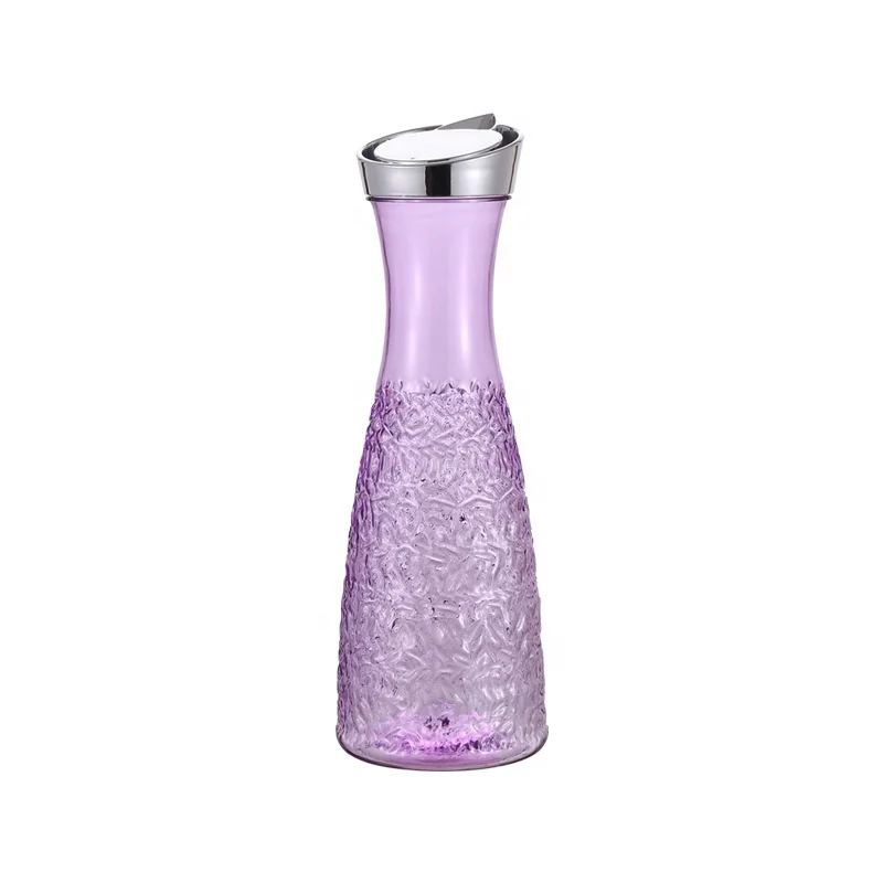 Hot sale Reusable Transparent Acrylic Water Bottle Food Grade Plastic Water Bottle   For Christmas Party juice Bottle