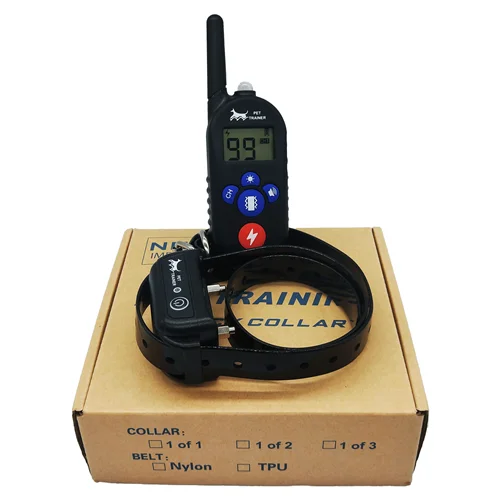 2023 Amazons Best Family Dog Electrinoc No Bark Training 300M Remote E Collar, 99 Lvels for Vibration Human Shock Dog E Trainer