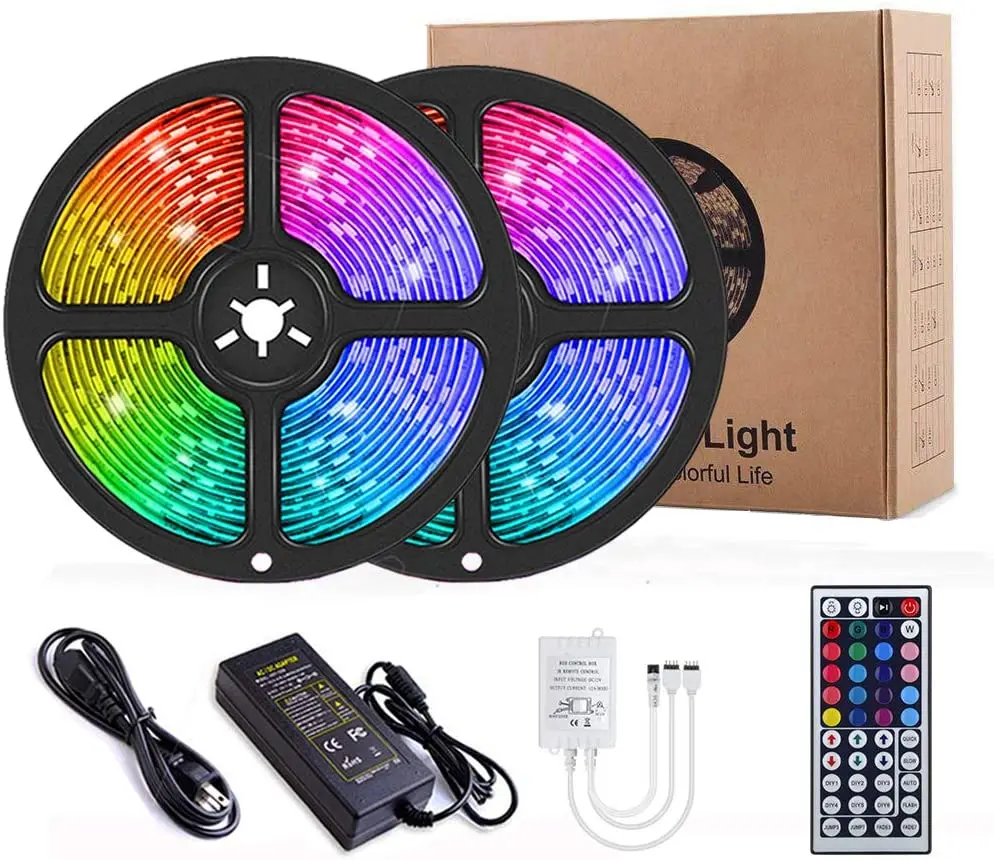 Alexa Tuya Google Home APP Remote Control Smart RGB Strip Light IP65 Waterproof WIFI Smart LED Strip WIFI LED Strip Light