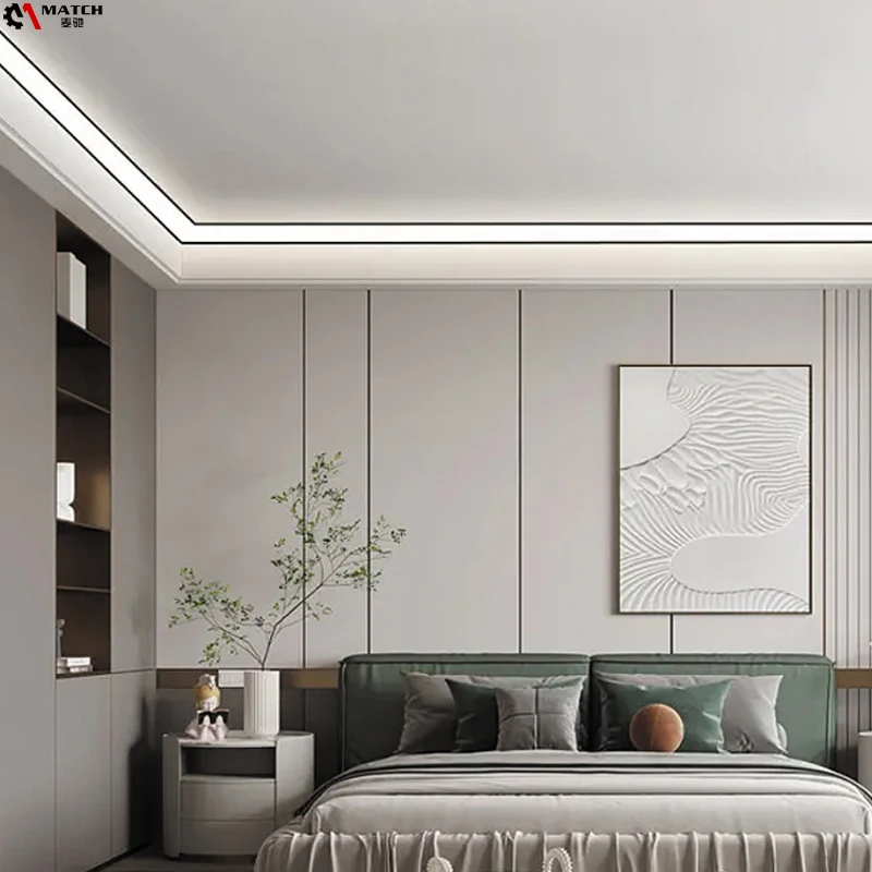 U shape aluminum extrusion profile 24*19mm LED Line Light Recessed Mounted Led Slot for Wall