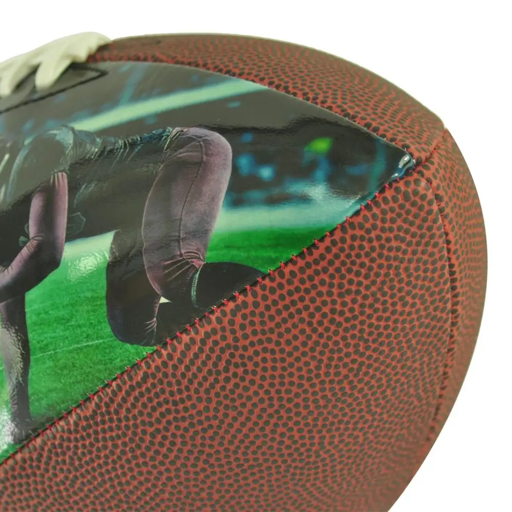 rugby balls size 5 kids ball custom design pu picture leather american football with photo
