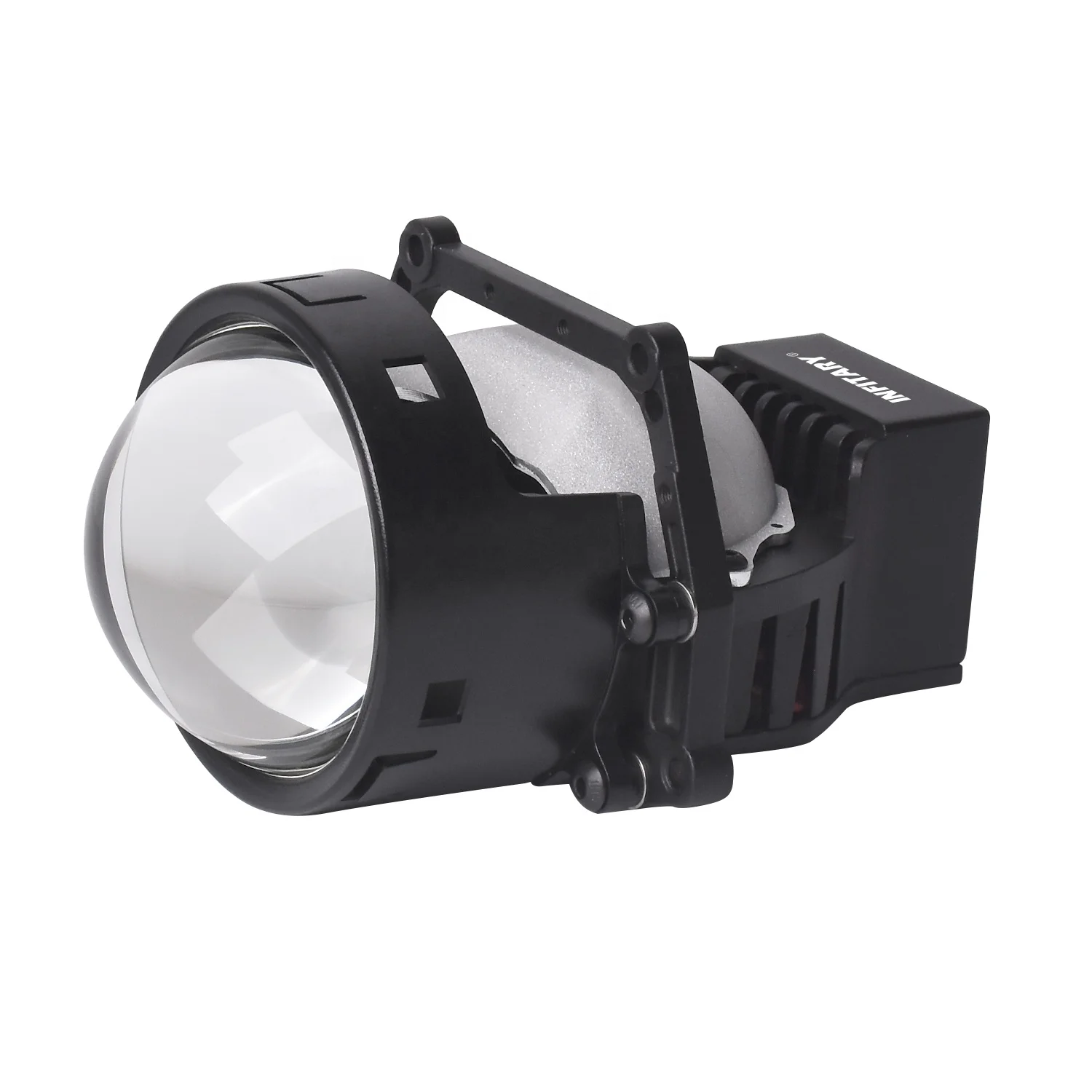 Infitary Car Headlamp High Low Kit Dual Beam 3 Inch 9V 12V 24V 30V 52W 60W 6000k Bright HD Projector Lens Car LED Headlight Bulb