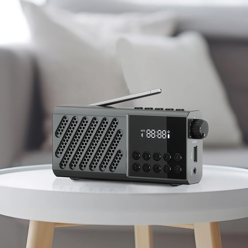 Wholesale Price Customized Logo Type-c Charging FM Radio Portable Wireless Bluetooth Speaker For Sale