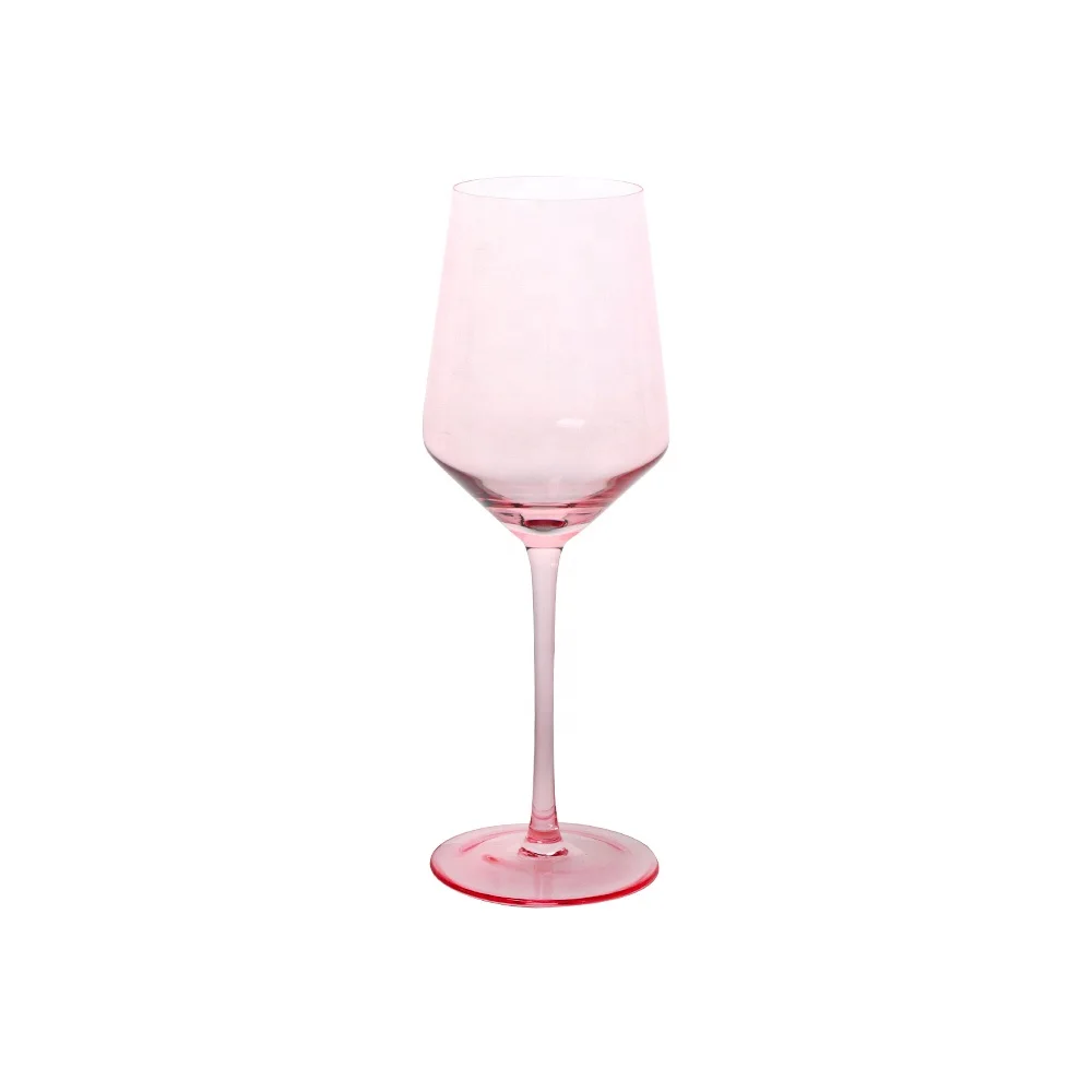 Telsen Pink Blue Purple Wedding Glassware Crystal Red Wine Glass