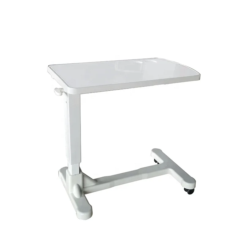 best quality hospital bedside table , folding overbed table , adjustable over bed table