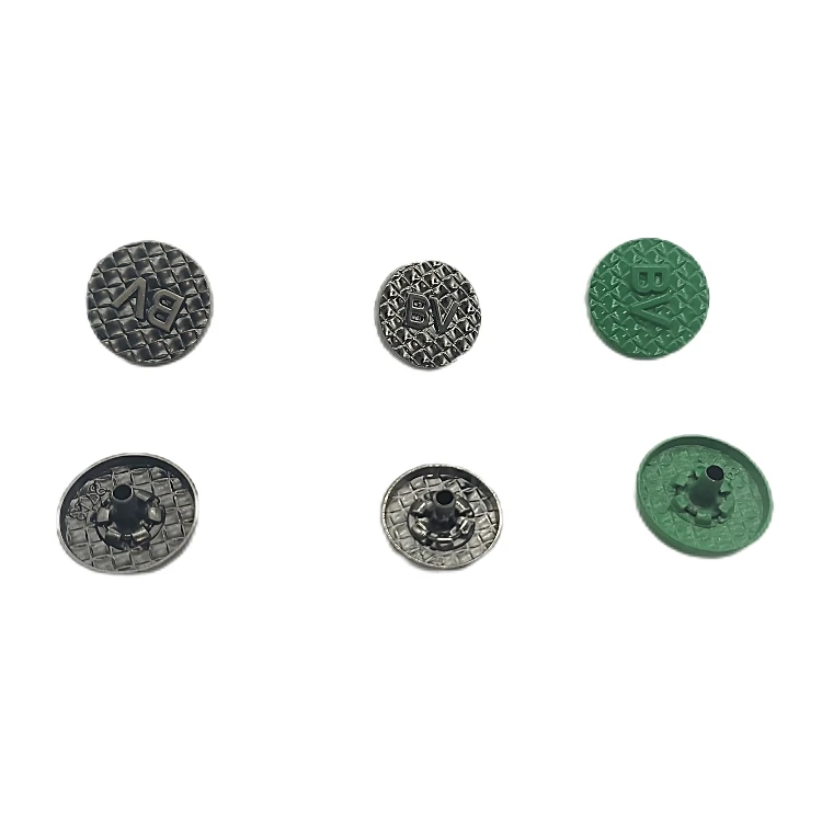15 18mm Snap Fasteners Metal Buttons Colourful Round Flat Buttons Sewing Clothes Diy Craft Supplies