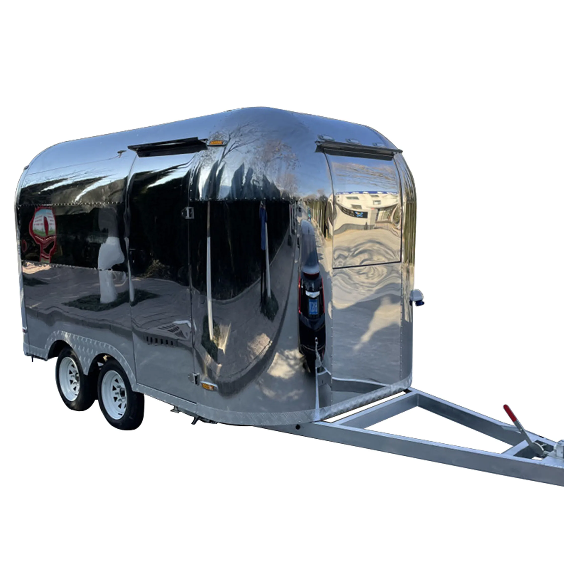 Selling Full Kitchen Equipment Mobile Street Square Snack Food Truck Burger Pizza Beer Coffee Food Trailer