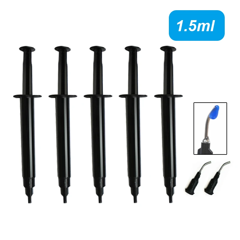 10pcs 1.5ml Dental Gum Dam Gingival Protection Gel Syringe Tip Teeth Whitening teeth whitening strips