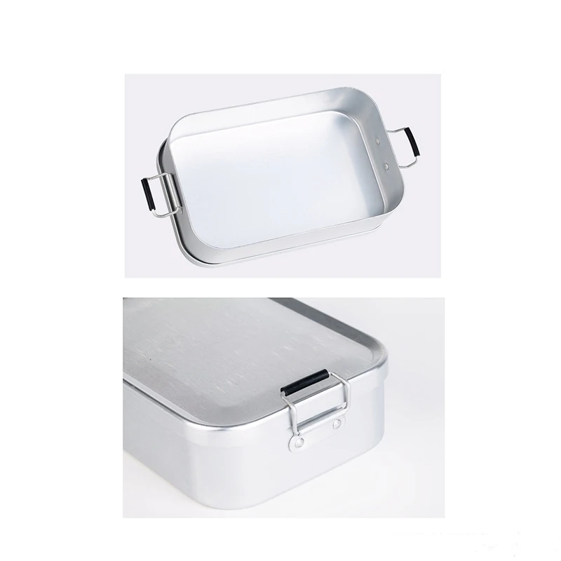 Food grade takeaway lunch box aluminum bento lunch box