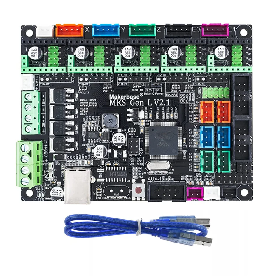 TWOTREES MKS Gen_L 32-Bit Smoothieware and Marlin 2.1/1.0 control board approval TMC2208 and TMC2209 uart mode TMC2130 spi mode