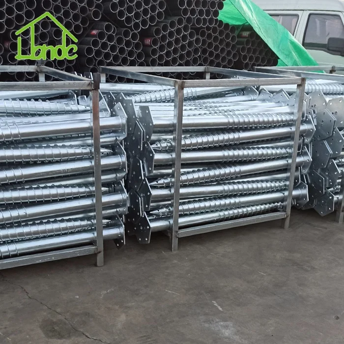 Steel Galvanized Steel Ground Screw Anchor Pole