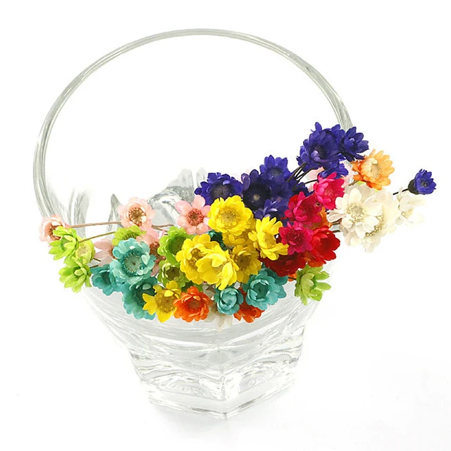 Wholesale 1 Bunch Mini Natural Dry Flowers Daisy Chamomile Bouquet Brazilian Small Star Daisy Decorative Dried Flowers