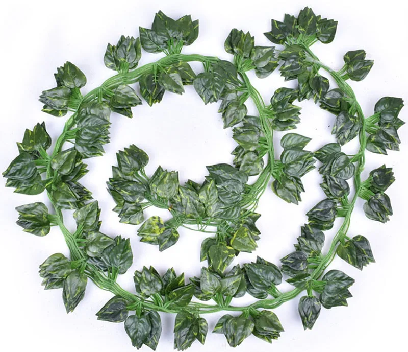 DREA Green Ivy 81 Leaves Artificial Plants Grape Vine Foliage Home Wedding Decorative Flowers Artificial Grape Leaf