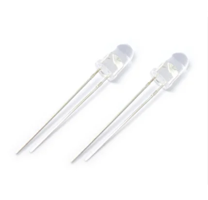 F5 infrared transmitting tube 5mm infrared emitting diode 940nm remote control signal transmitting tube