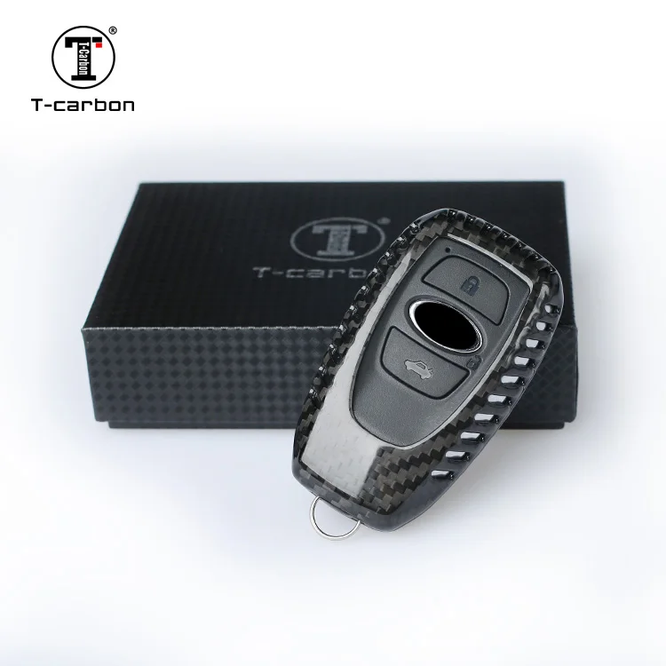 T-carbon Genuine Carbon Fiber keyless key fob cover CARBON FIBER KEY FOB COVERS 2015- WRX STI BRZ