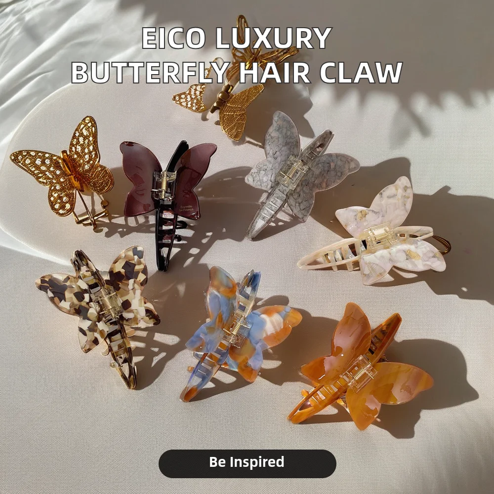 Заколка для волос DOWELL роскошная заколка с большой бабочкой элегантный аксессуар уксусной кислотой украшения
