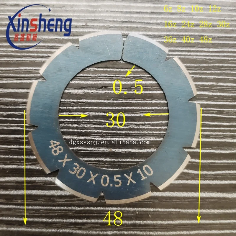 for stahl Folding machine parts Perforation blade Perforated knife 48x30x0.5 high quality Circular tooth knife Paper knife