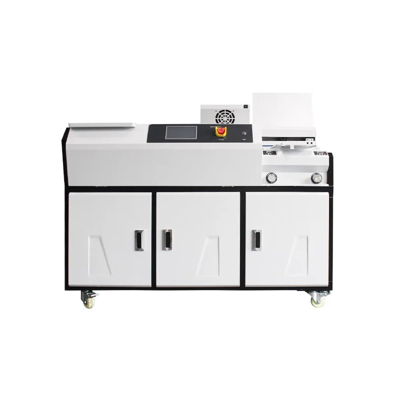 Environmental Friendly  Electricity A4 Book Hot Melt Glue Binding Machine With 24-Teeth Sun Cutter