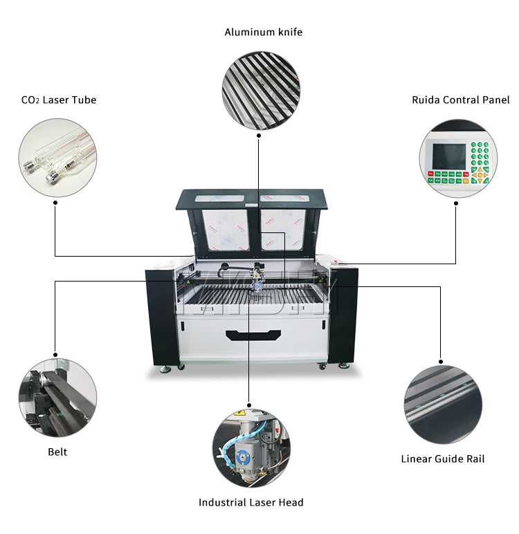 MISHI 1390 130W 150w laser cutter Co2 metal wood acrylic laser engraving cutting machine price