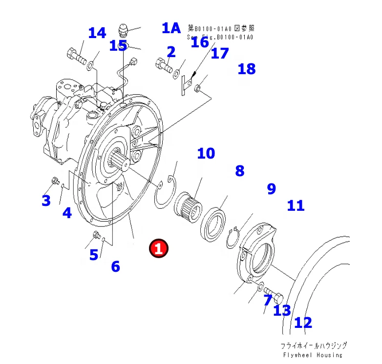 PC120-6 главный гидравлический насос 708-1L-00070 708-1L-00412 708-1L-00413 708-1L-00430