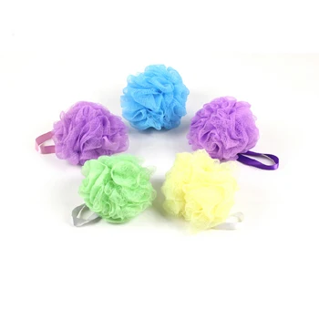 Good Quality Colorful Exfoliating Bath Puff Mesh Shower Ball Sponge Loofah Have Advantages in and Price