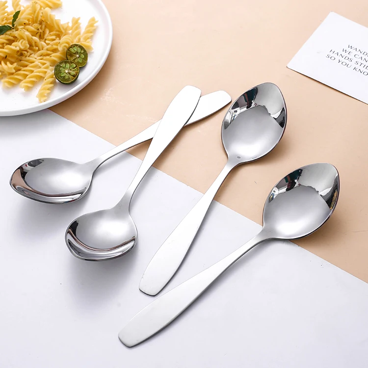 Factory Price Cutlery Set Serving Spoons Chinese Stainless Steel Spoons Dinner Table Set Spoon