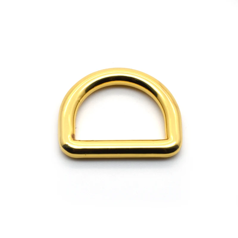 Wholesale Leather Handbag Metal Adjustment Welded Round Metal 1 Inch D Ring Buckle For Handbags Hardware