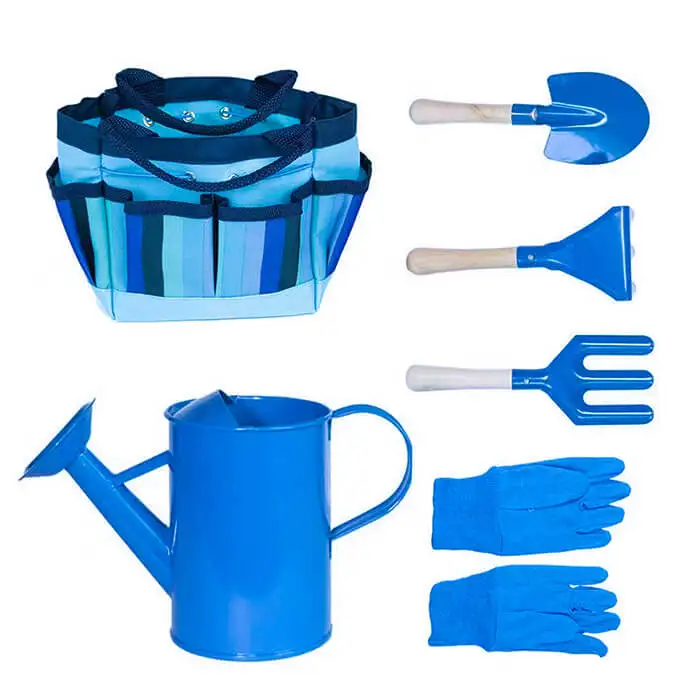 
Kids Garden Tool with Plastic Handle Cute Mini 6 Pc Gardening Tool Set with Bag 