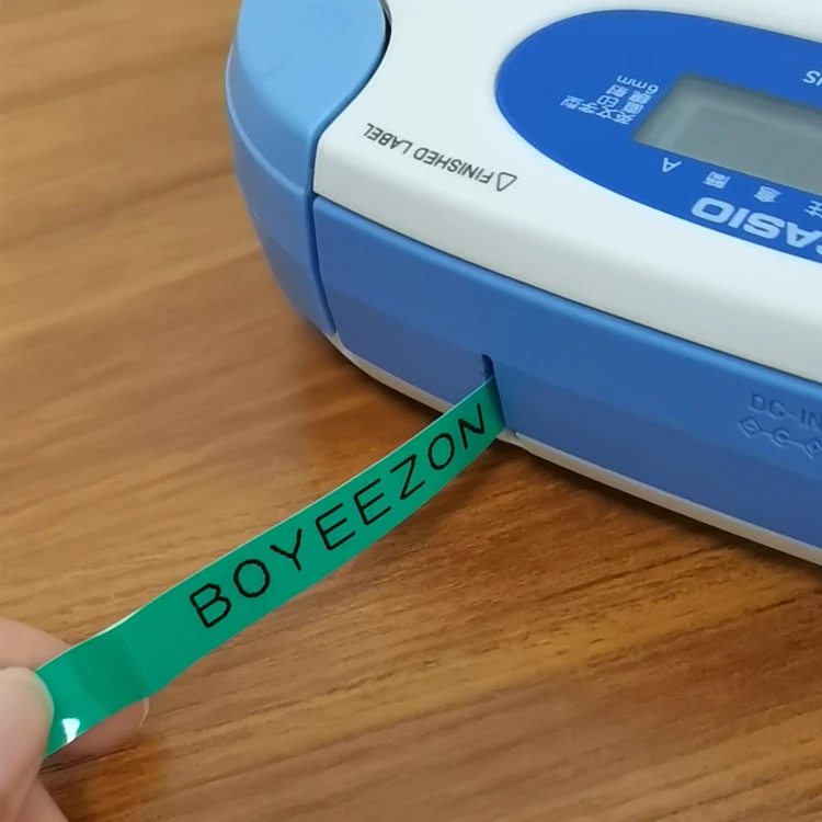 Хорошая цена BYZ-18WE черная и белая 18 мм Совместимость с оптическими зумом casio запечатанных лент для используется объектива ez принтер печати этикеток