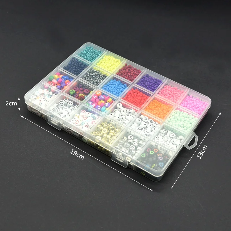 2mm 3mm 4mm Clay Beads Alphabet Letter Beads Pony Beads Set For Jewelry Making Diy Set Kit