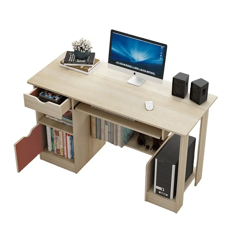  Homever Modern MDF Laptop Station With Shelf Cheap Home Study For Student Furniture Office Desk/Computer Table Computer Desks Homever мебель современная МДФ ноутбук станция с полкой Дешевые обучение на дому для