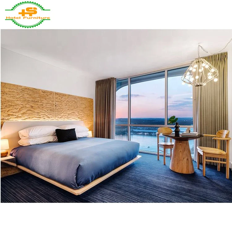 
Premium Quality Designer custom made solid wood 5 Star Resort Hotel Bedroom Furniture Sets 