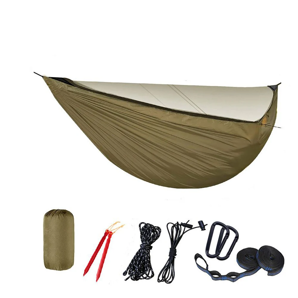 Wildrex Hammock 210T outdoor hiking Nylon Portable swing hanging Parachute Camping Nylon Tent Hammock bed