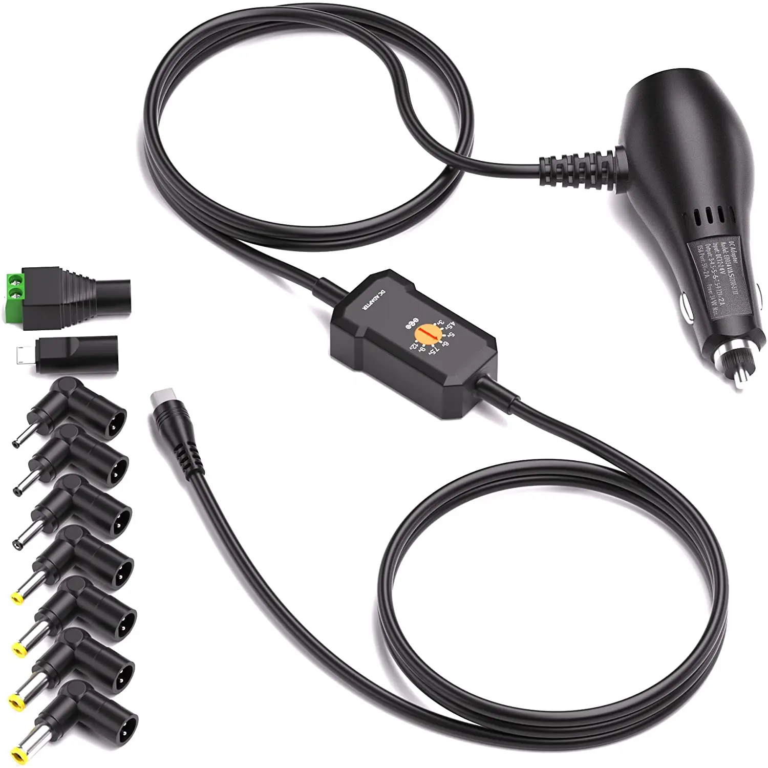 Multi-Voltage 3V-12V 2A Car Charger Audio Video Power Adapter for GPS DVD Tablet Driving Recorder Car Monitor Dash Camera