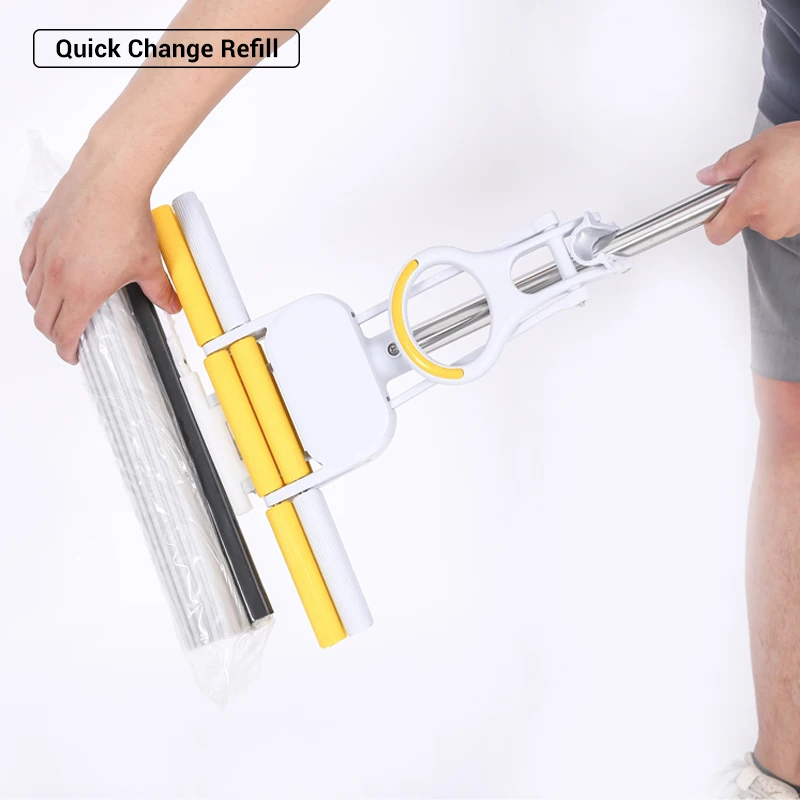 Easy Change Refill 27cm Pva Sponge Cleaning Mop for Home Floor Cleaning