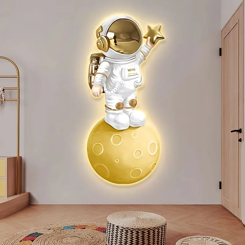 Art Decoration LED Acrylic Lamp Painting Animal Still Life UV Printing Crystal Porcelain Wall Decoration Airman