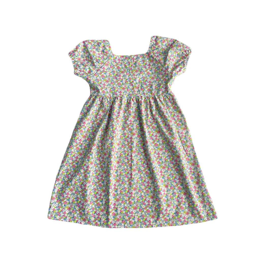 Wholesale high quality fashion birthday korean big bow baby girls dress with headband