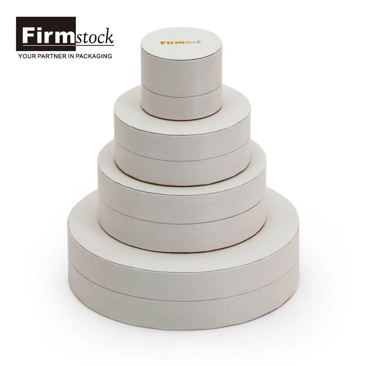 custom white luxury Round ring bracelet necklace velvet jewelry packaging display set box