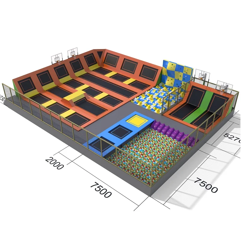Soft Play Area Trampoline Park Kids Indoor Playground For Sale