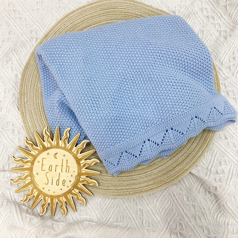 Wholesale Manufacturer Custom High Quality Toddlers Comforter Blanket Crochet Cotton Baby Muslin Swaddle Blankets