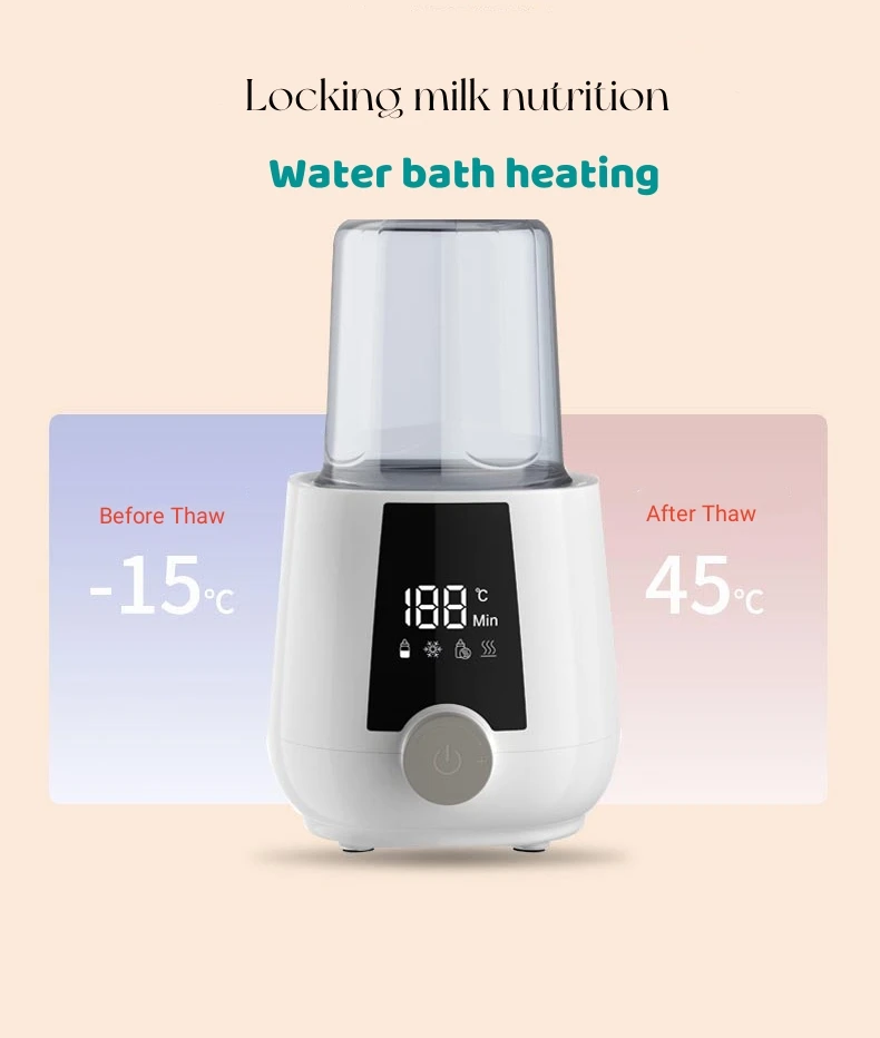 OEM Multi-function 4 In One Bottle Warmer Fast Heating Smart Baby Warmer Food Grade Automatic Baby Milk Bottle Heater